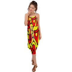 Rby 127 Waist Tie Cover Up Chiffon Dress by ArtworkByPatrick