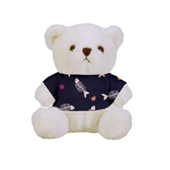 Pattern Design Seamless Fishbone Full Print Tee For Cuddly Teddy Bear by Tsamara