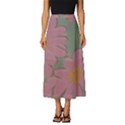 Mid Century Retro Floral 1970s 1960s Pattern 80 Classic Midi Chiffon Skirt View1