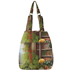 Room Interior Library Books Bookshelves Reading Literature Study Fiction Old Manor Book Nook Reading Center Zip Backpack by Posterlux