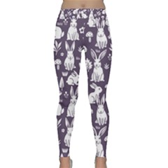 Easter Bunny Pattern Classic Yoga Leggings by Valentinaart