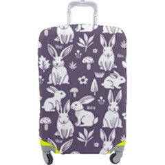 Easter Bunny Pattern Luggage Cover (large) by Valentinaart