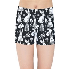 Easter Bunny Pattern Kids  Sports Shorts by Valentinaart