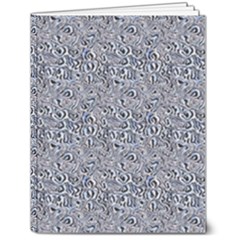 Blue Black Snake Pattern 7  X 9  Hardcover Notebook by DinkovaArt