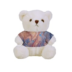Blue Flow Full Print Tee For Cuddly Teddy Bear by kaleidomarblingart