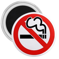 No Smoking 3  Button Magnet by Contest1650504