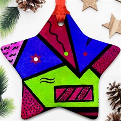 Modern Art Star Ornament (two Sides) by Siebenhuehner