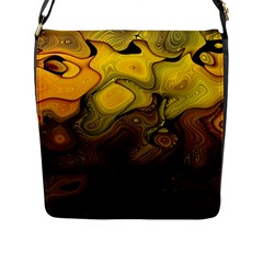 Modern Art Flap Closure Messenger Bag (large) by Siebenhuehner