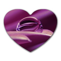 Waterdrop Mouse Pad (heart) by Siebenhuehner