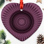 Mandala Heart Ornament (Two Sides) Back