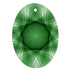 Spirograph Oval Ornament (two Sides) by Siebenhuehner