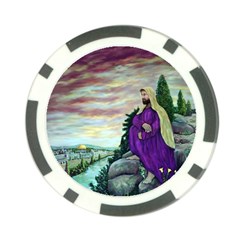 Jesus Overlooking Jerusalem - Ave Hurley - Artrave - Poker Chip by ArtRave2
