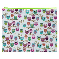 Happy Owls Cosmetic Bag (xxxl) by Ancello