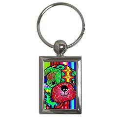 Pug Key Chain (rectangle) by Siebenhuehner