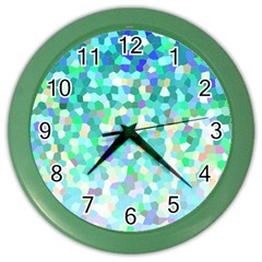 Mosaic Sparkley 1 Wall Clock (color) by MedusArt