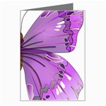 Purple Awareness Butterfly Greeting Card Left
