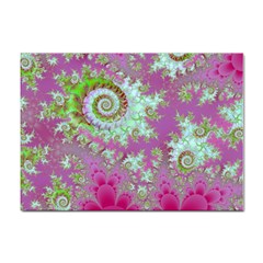 Raspberry Lime Surprise, Abstract Sea Garden  A4 Sticker 10 Pack by DianeClancy