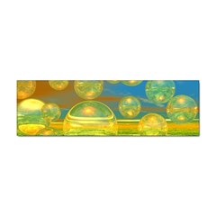 Golden Days, Abstract Yellow Azure Tranquility Bumper Sticker 10 Pack by DianeClancy