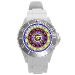 Rainbow Glass Plastic Sport Watch (large) by Zandiepants