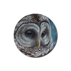 Barred Owl Drink Coaster (round) by TonyaButcher