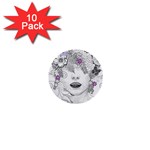 Flower Child Of Hope 1  Mini Button (10 pack) Front
