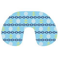 Anchors & Boat Wheels Travel Neck Pillow by StuffOrSomething