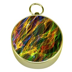 Abstract Smoke Gold Compass by StuffOrSomething