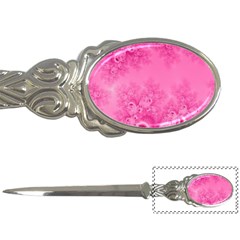 Soft Pink Frost Of Morning Fractal Letter Opener by Artist4God