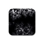 Midnight Frost Fractal Drink Coasters 4 Pack (Square) Front
