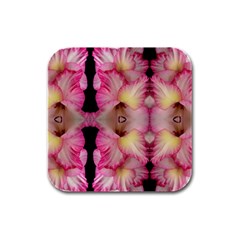 Pink Gladiolus Flowers Drink Coasters 4 Pack (square) by Artist4God