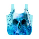 Skull In Water Reusable Bag (M) Back