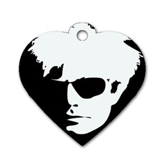 Warhol Dog Tag Heart (two Sided) by icarusismartdesigns