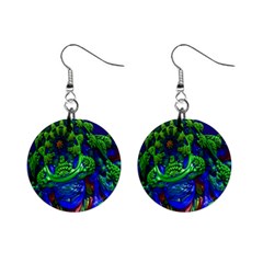 Abstract 1x Mini Button Earrings by icarusismartdesigns