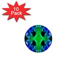 Alien Snowflake 1  Mini Button (10 pack) Front