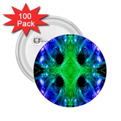 Alien Snowflake 2 25  Button (100 Pack) by icarusismartdesigns