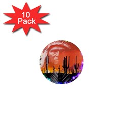 Ghost Dance 1  Mini Button Magnet (10 Pack) by icarusismartdesigns