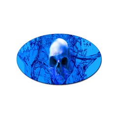 Alien Blue Sticker (oval) by icarusismartdesigns