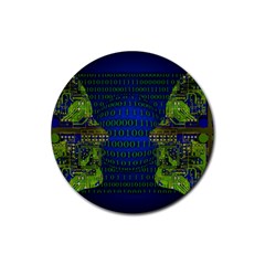 Binary Communication Drink Coaster (round) by StuffOrSomething