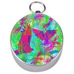 Birds In Flight Silver Compass Front