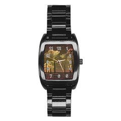 Fantasy Landscape Stainless Steel Barrel Watch by dflcprints