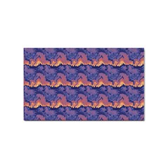 Pink Blue Waves Pattern Sticker Rectangular (10 Pack) by LalyLauraFLM