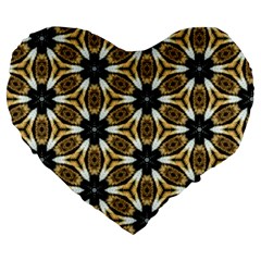 Faux Animal Print Pattern 19  Premium Heart Shape Cushion by GardenOfOphir