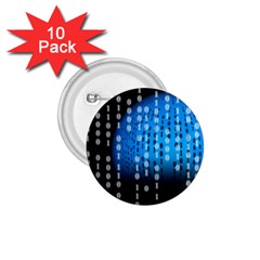 Binary Rain 1 75  Button (10 Pack) by StuffOrSomething