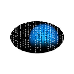 Binary Rain Sticker 10 Pack (oval) by StuffOrSomething
