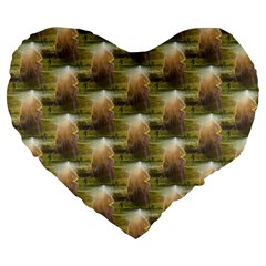 Sophia Large 19  Premium Heart Shape Cushion by boho
