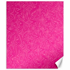 Abstract Stars In Hot Pink Canvas 20  X 24  (unframed) by StuffOrSomething