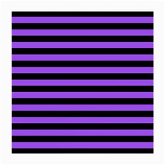 Purple Stripes Glasses Cloth (medium, Two Sided) by ArtistRoseanneJones