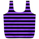 Purple Stripes Reusable Bag (XL) Front