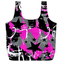 Pink Scene Kid Reusable Bag (xl) by ArtistRoseanneJones