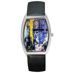 Urban Grunge Tonneau Leather Watch by ArtistRoseanneJones